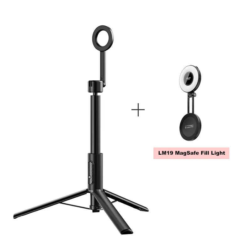 Ulanzi MG 002 Magnetic Phone Selfie Stick Tripod with Max M001B - Portable Travel Tripod for iPhone & Android, Perfect for Vlogging, Live Streaming & Outdoor Photography