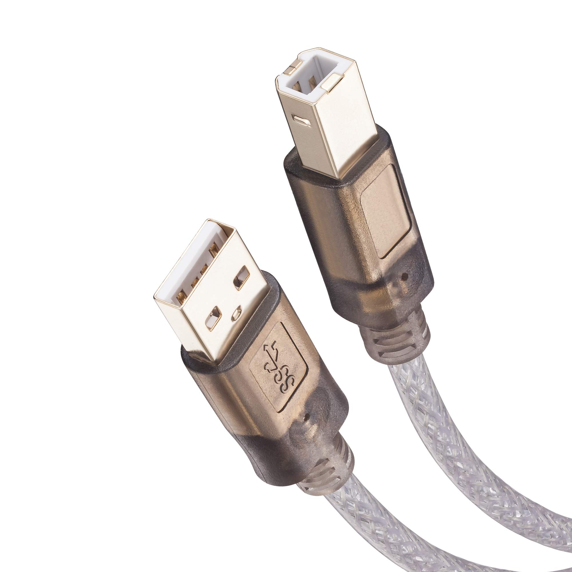 40ft USB 2.0 Printer Cable - High Speed A Male to B Male Scanner Cord for HP, Canon, Lexmark, Dell, Xerox, Samsung Printers (12M) - Perfect for Home Office, Business Printing & Scanning Needs