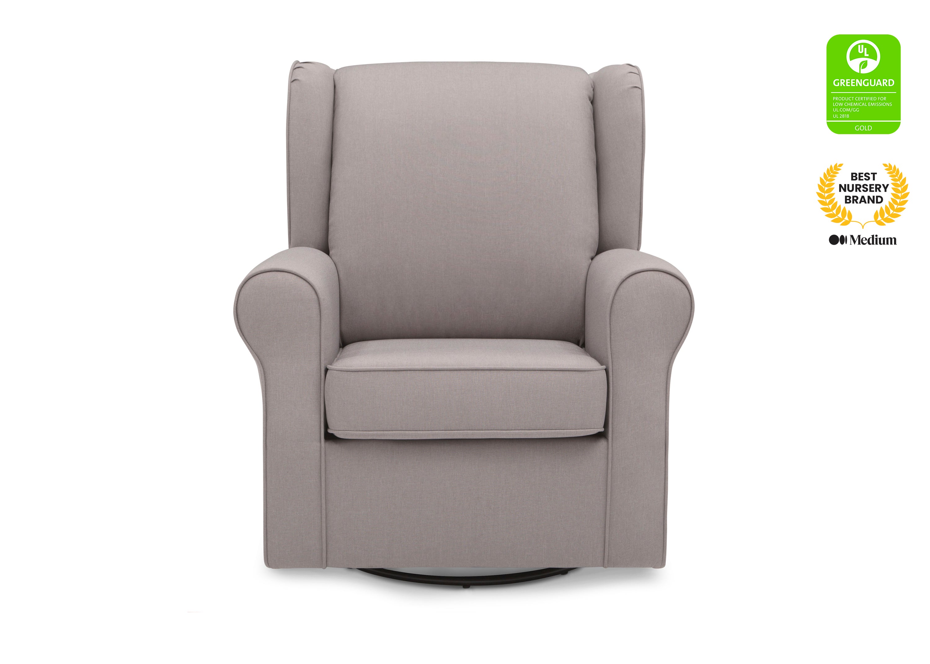 Reston Nursery Glider Swivel Rocker Chair - Comfortable Baby Rocking Chair for Nursery, Breastfeeding & Relaxing - Perfect for Nursing, Reading & Soothing Baby to Sleep