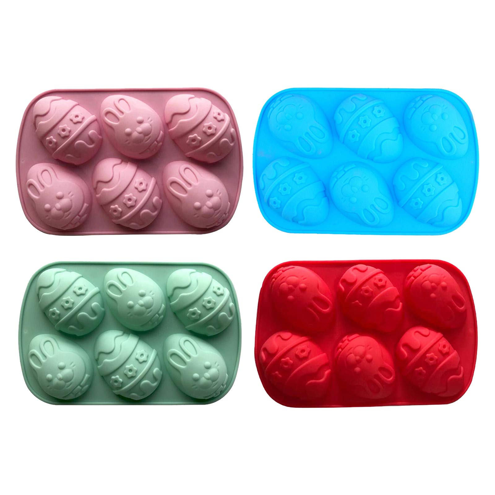 Vifucz 6-Cavity Easter Silicone Mold for DIY Dinosaur Eggs, Chocolate Making, Baking & Candy Crafts - Perfect for Holiday Treats, Party Favors & Kids Activities