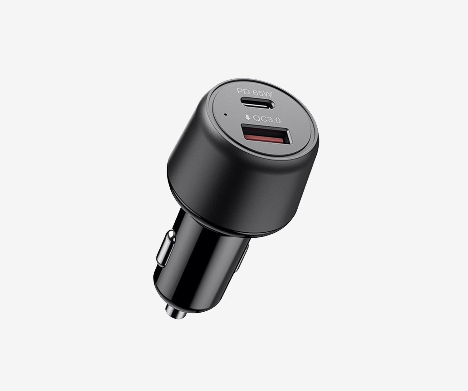 65W Fast Car Charger with Dual USB Ports - Quick Charge 3.0 & PD for iPhone, Samsung, Android - Perfect for Road Trips & Commuting