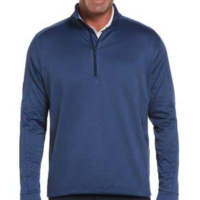 Callaway Men's Midweight Waffle Knit Fleece 1/4 Zip Golf Sweater - Comfortable & Warm Pullover for Golf, Casual Wear & Outdoor Activities