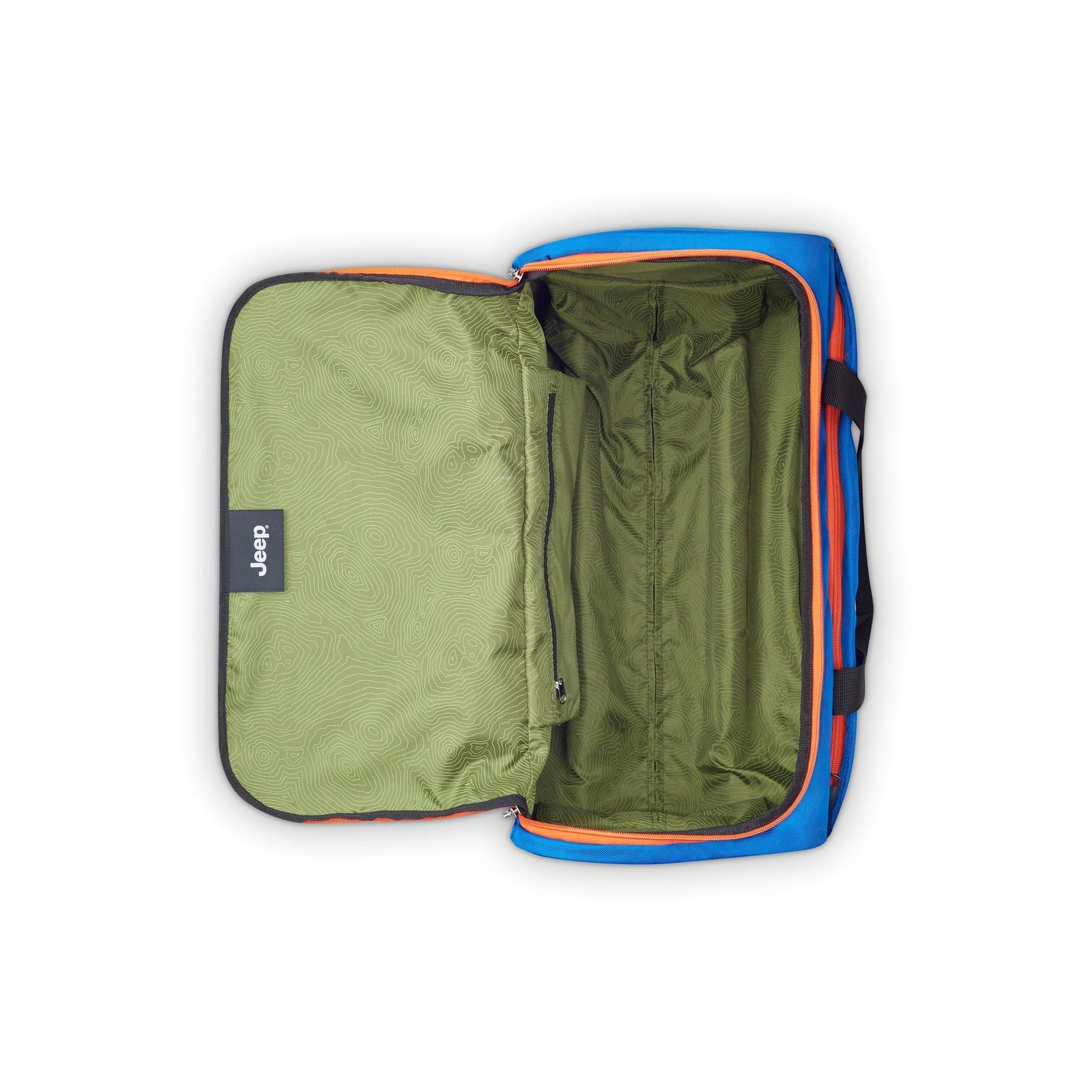 Delsey Jeep JS009D 20-Inch Rolling Duffel Bag - Lightweight Expandable Luggage for Travel, Gym & Sports - Perfect Carry-On for Airplanes & Weekend Getaways