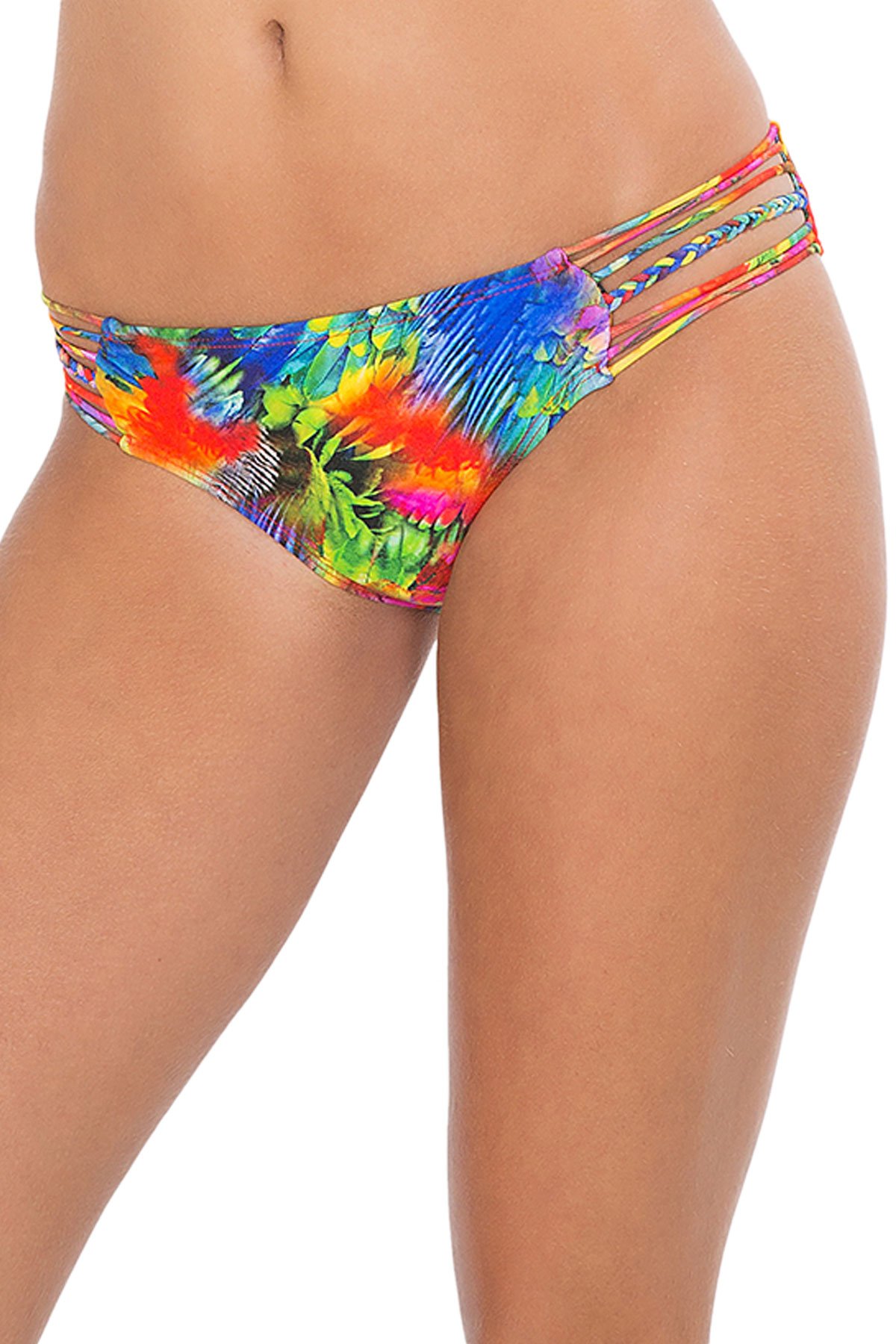Luli Fama Women's Full Coverage Swimwear - High Waisted Bikini Bottom & Supportive Top for Plus Size Beach Vacation & Pool Party