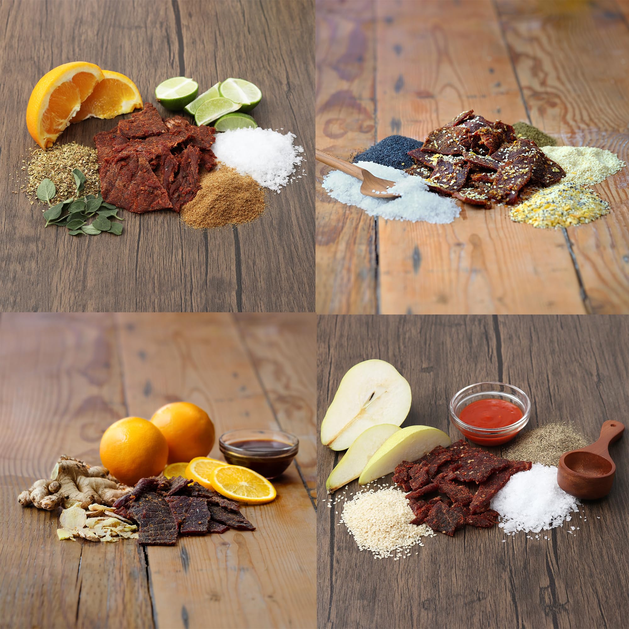 Field Trip Grass Fed Beef Jerky Variety Pack - 4 Pack of 2.2oz Bags | All Natural, Gluten Free, Paleo-Friendly, Nitrate-Free, Low Carb & High Protein Healthy Meat Snacks | Perfect for Hiking, Camping, Road Trips & Office Snacking