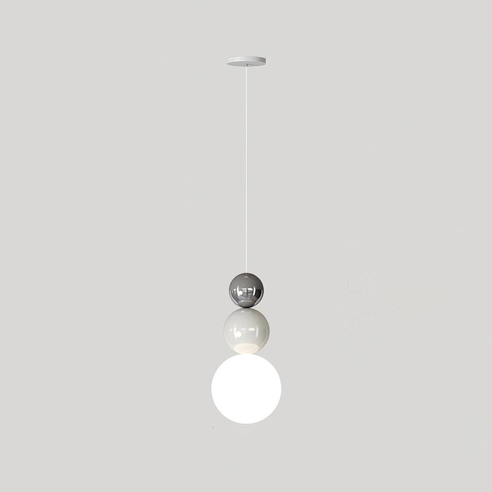 Modern Acrylic Three Ball Pendant Light Fixture - Sleek Hanging Chandelier for Dining Room, Kitchen Island, or Bedroom Lighting Decor