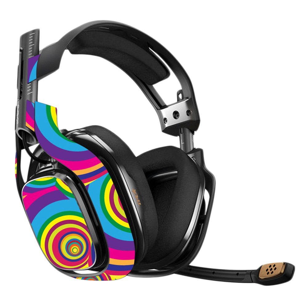 MightySkins Vinyl Decal Wrap Cover for Astro A40 3rd Gen Gaming Headset - Groovy 60s Design | Protective, Durable & Customizable Skin | Easy to Apply & Remove | Made in USA | Perfect for Gaming Setups & Personalization