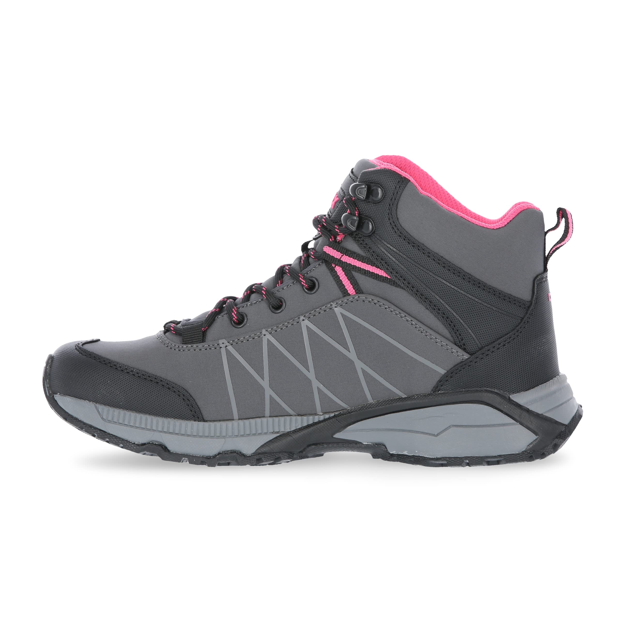 Trespass Women's High Rise Hiking Shoes - Waterproof Outdoor Boots for Trekking & Trail Walking - Size 37 EU - Perfect for Mountain Climbing & Camping Adventures