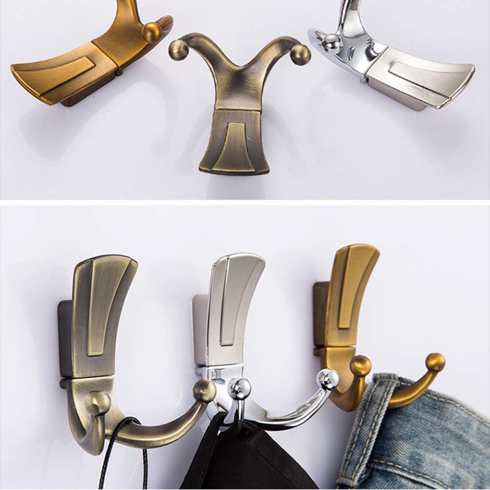 Wall Mounted Clothes Rack & Coat Hooks - Space Saving for Bedroom & Entryway