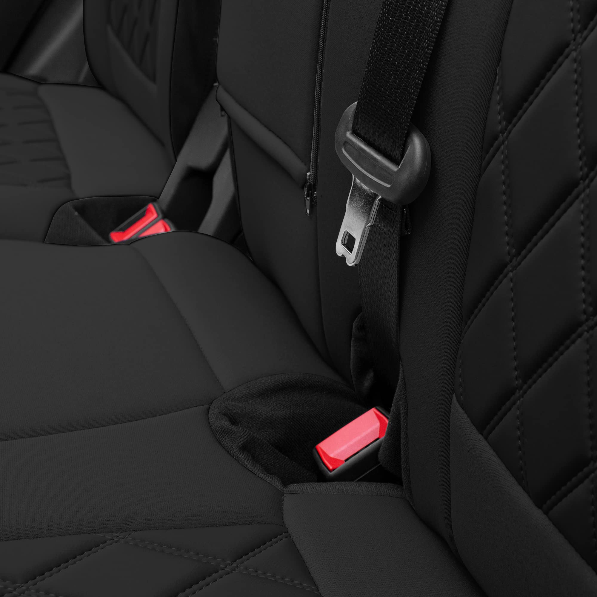 Custom Fit Neoprene Seat Covers for Ford Bronco 2021-2022 | Waterproof SUV Front & Rear Seat Protectors | Neosupreme Black Car Seat Covers | Perfect for Off-Roading, Camping & Daily Commute