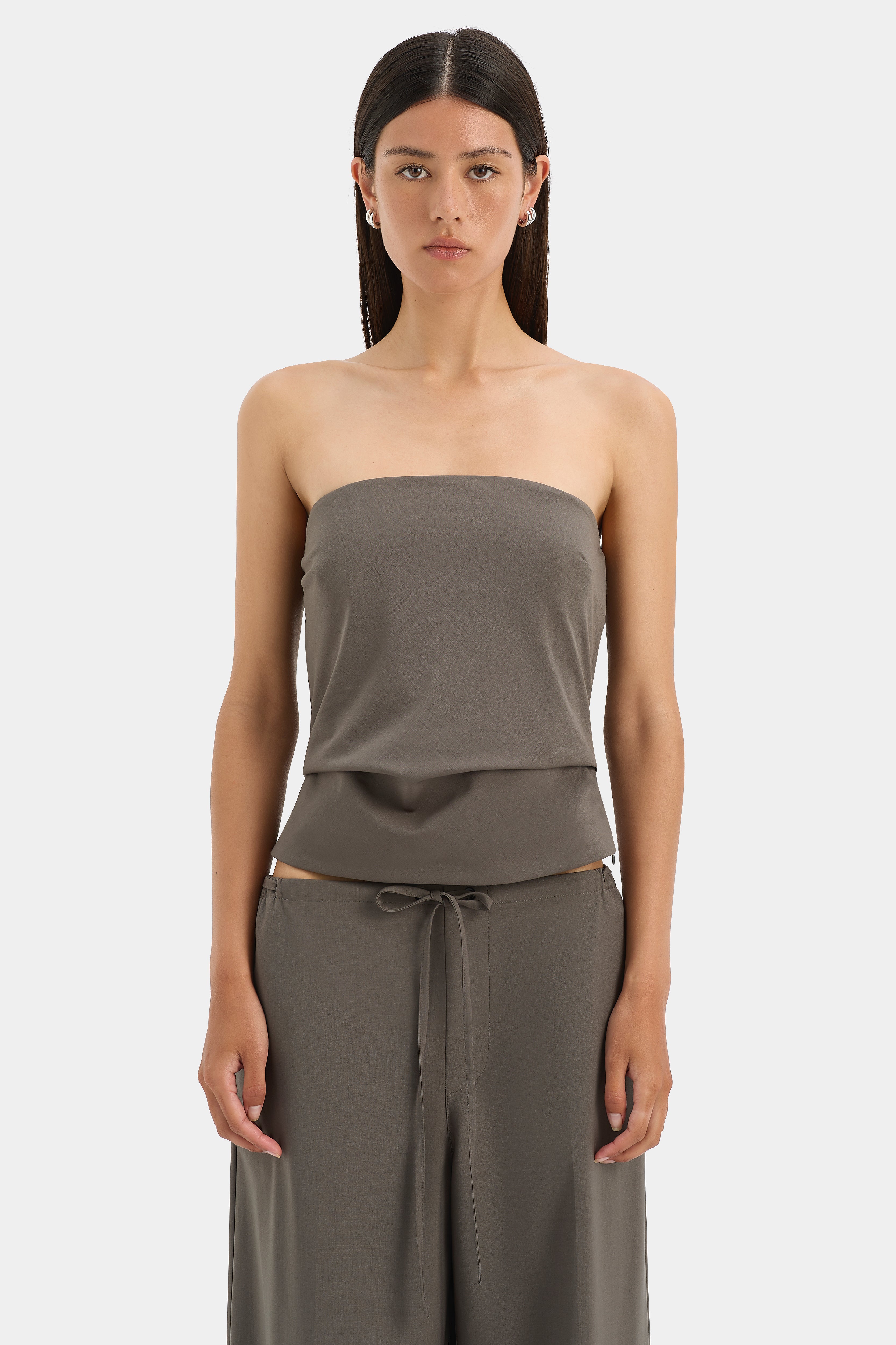 Maya Bodice Grey - Women's Fashion Corset Top for Casual Wear & Evening Outfits | Perfect for Parties, Dates & Special Occasions
