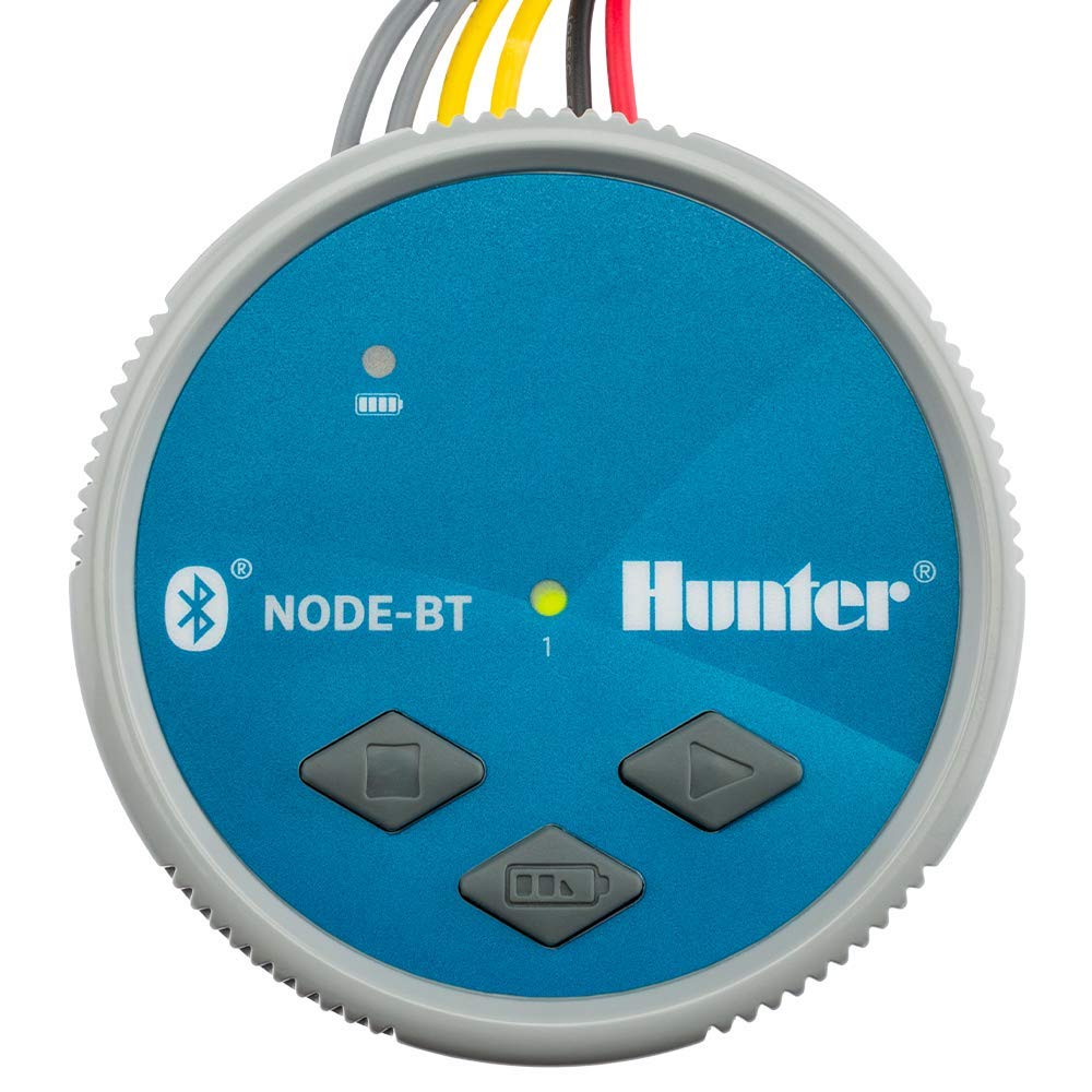 Hunter Company Node-BT Wireless Bluetooth Irrigation Controller - Battery Operated Smart Watering System for Lawns & Gardens (DC Solenoid Not Included) | Perfect for Remote Yard Management & Vacation Home Maintenance