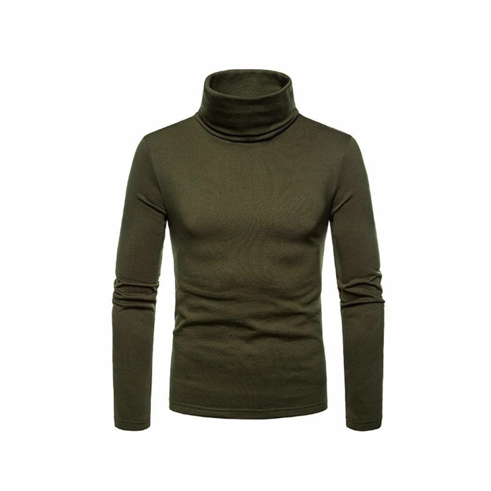 Parrotias Men's Casual Turtleneck Knit Sweater - Soft Winter Pullover for Men, Office Wear & Weekend Outfits