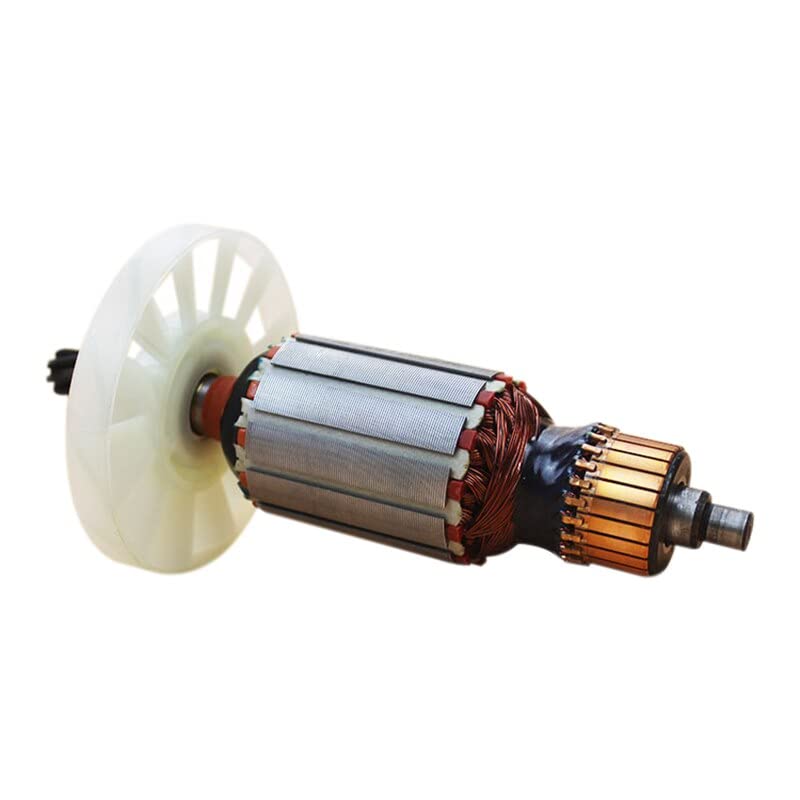 Makita 0810 Replacement 7-Tooth Armature Rotor Anchor Motor (165mm Copper) - 220V Electric Hammer Tool Parts for DIY & Professional Construction Use