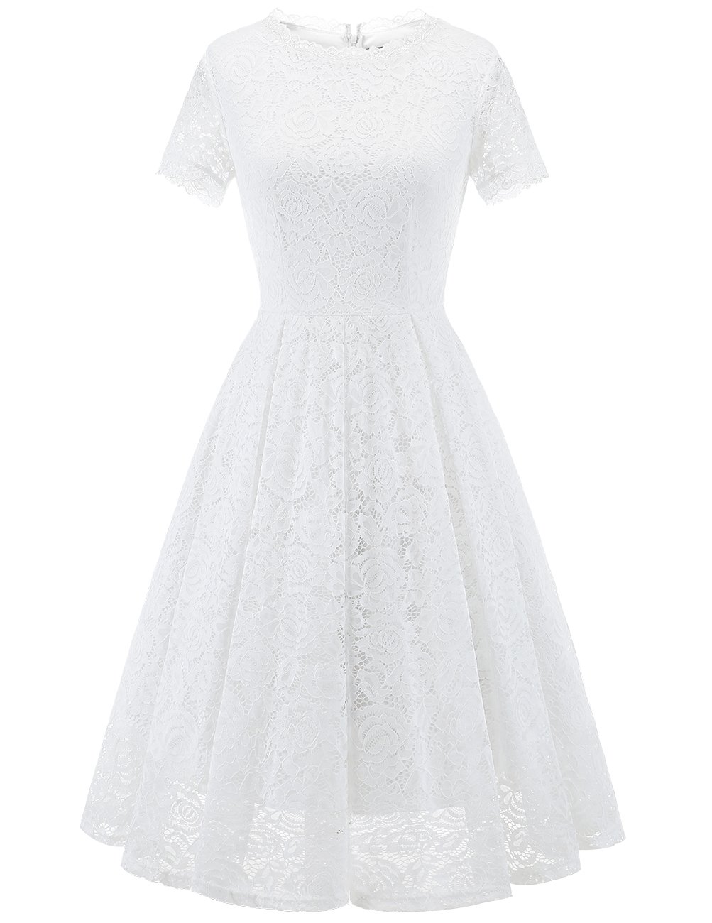 Elegant Lace Cocktail Dress for Women & Teens | Tea-Length Prom Party Dress | Formal Bridesmaid & Wedding Guest Outfit | Perfect for Evening Events, Dinners & Special Occasions