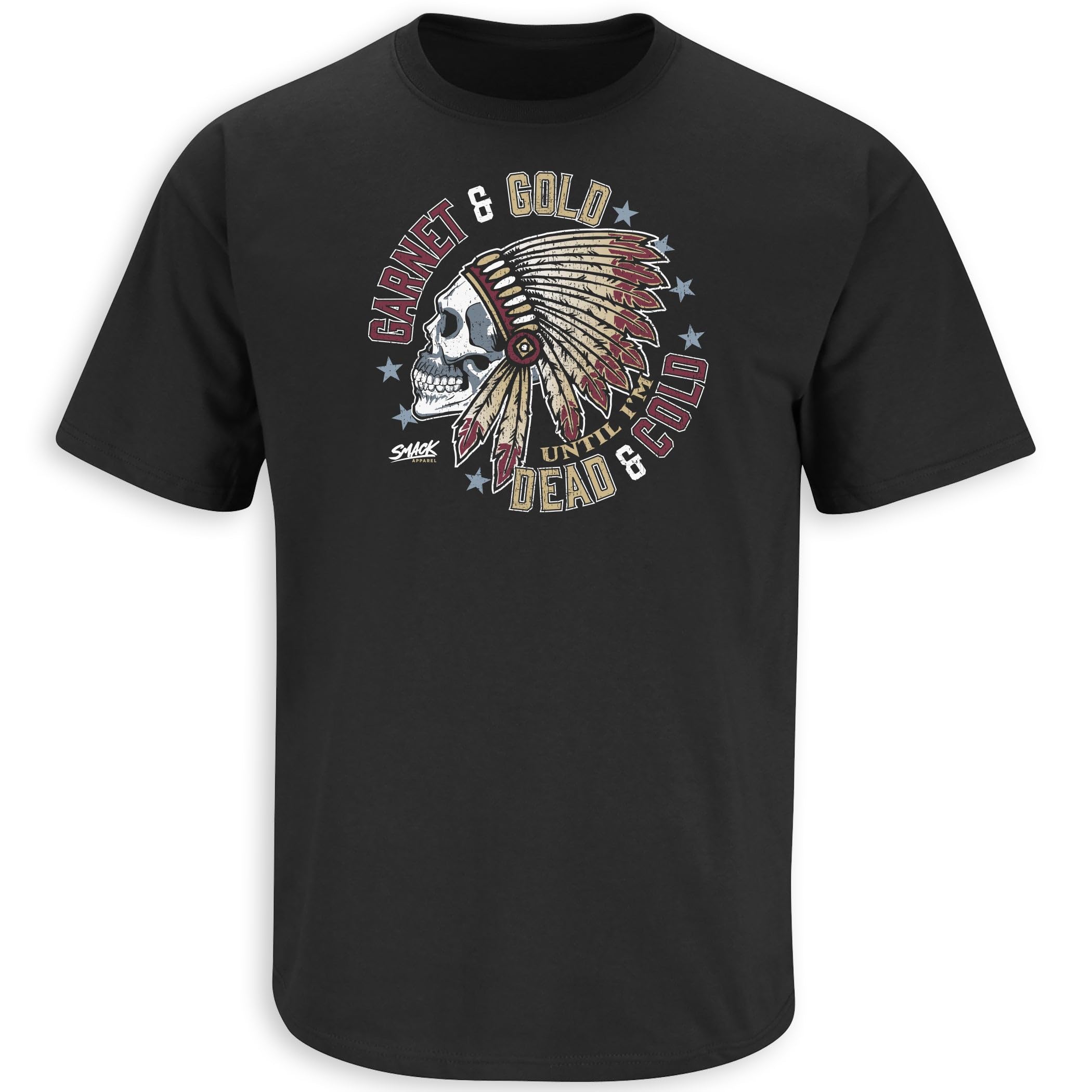 Florida State College Fan T-Shirt - Garnet & Gold 'Till I'm Dead & Cold' Graphic Tee for Men & Women (Sizes SM-5XL) | Game Day, Tailgating & College Spirit Wear