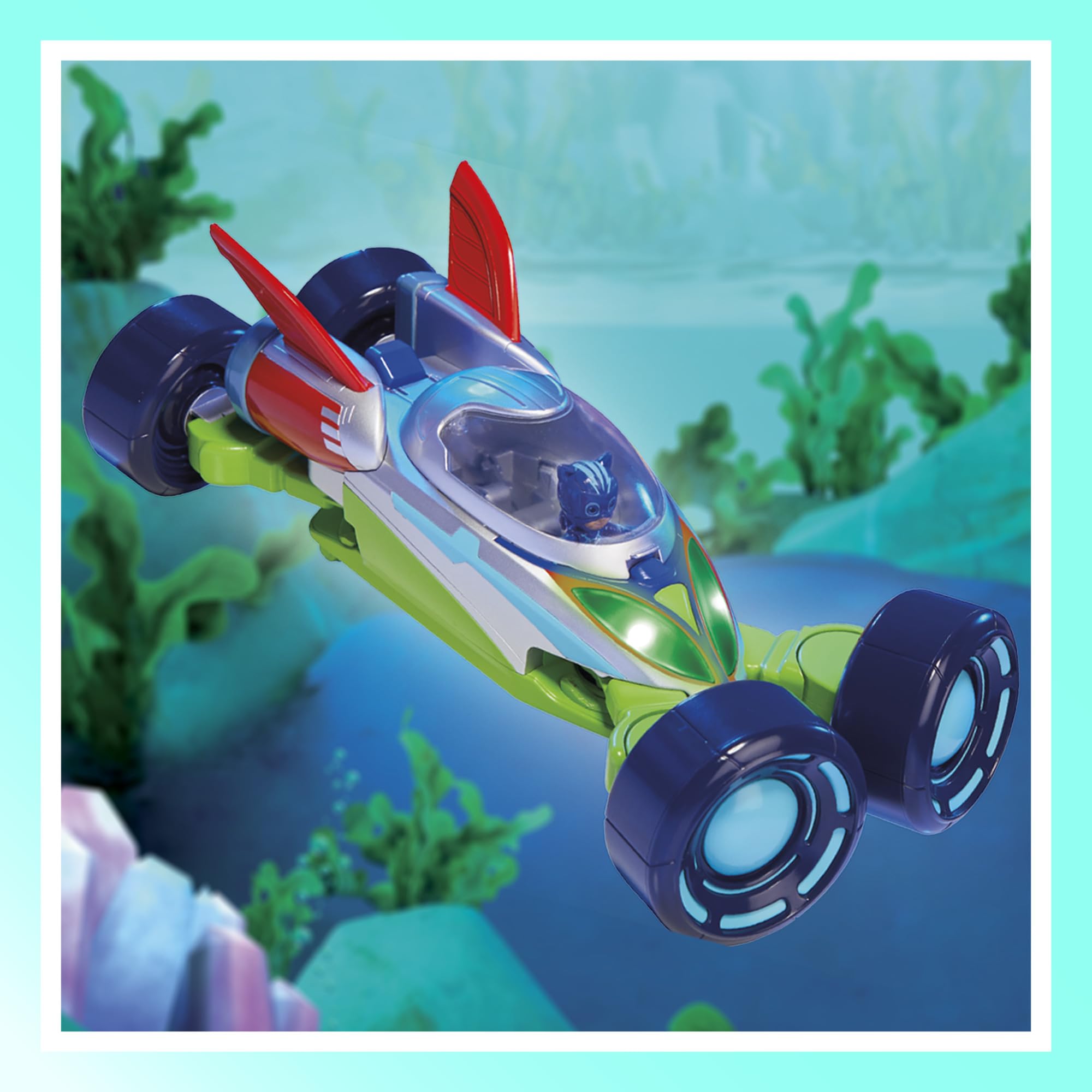 PJ Masks Power Heroes PJ Explorider Transforming Vehicle - 3 Modes with Lights & Sounds | Interactive Preschool Toy for Boys & Girls Ages 3+ | Birthday Gift & Imaginative Play for Kids