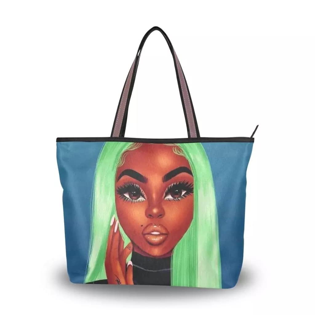 YLHXYPP Women's Large Canvas Tote Bag - Stylish Shoulder Shopper Handbag for Ladies, Perfect for Shopping, Beach, Travel & Daily Use (Color: A, Size: Medium)