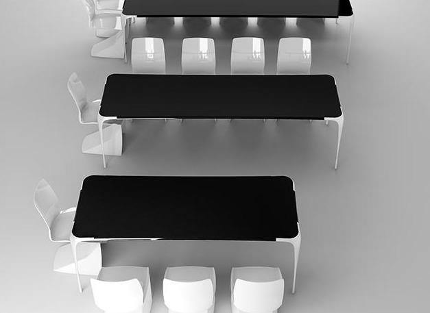 Mast Elements Vogue Table - Modern Dining Table for Home & Office | Perfect for Small Spaces, Apartments, and Contemporary Decor