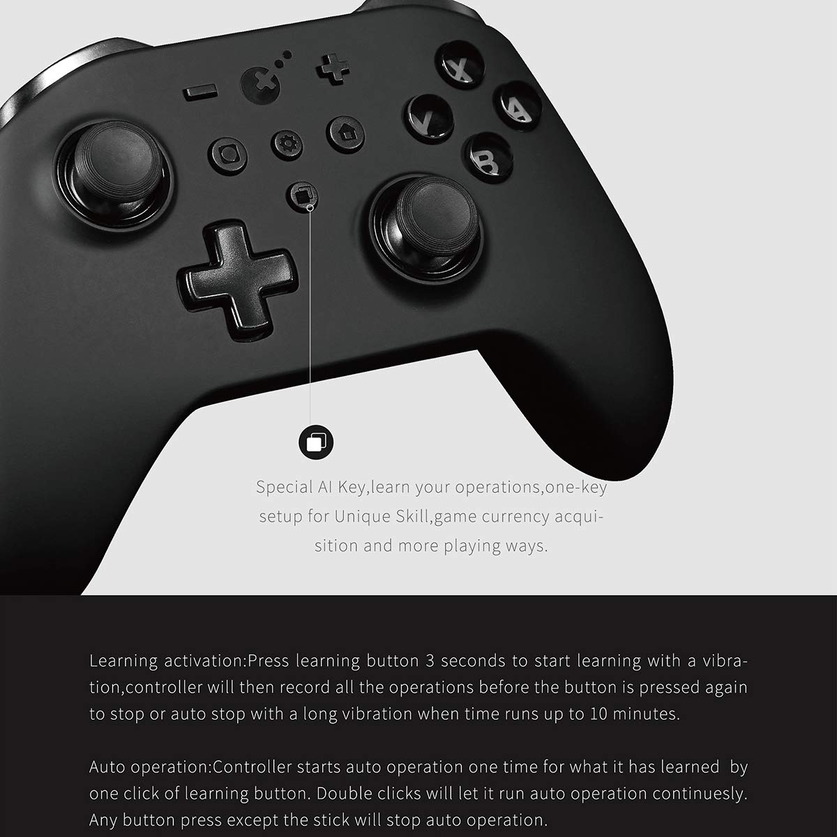 Gulikit KingKong Pro Wireless Bluetooth Controller for Nintendo Switch, PC & Android - Ergonomic Gamepad with Hall Effect Joysticks (Black) - Perfect for Gaming, Streaming & Multi-Platform Play