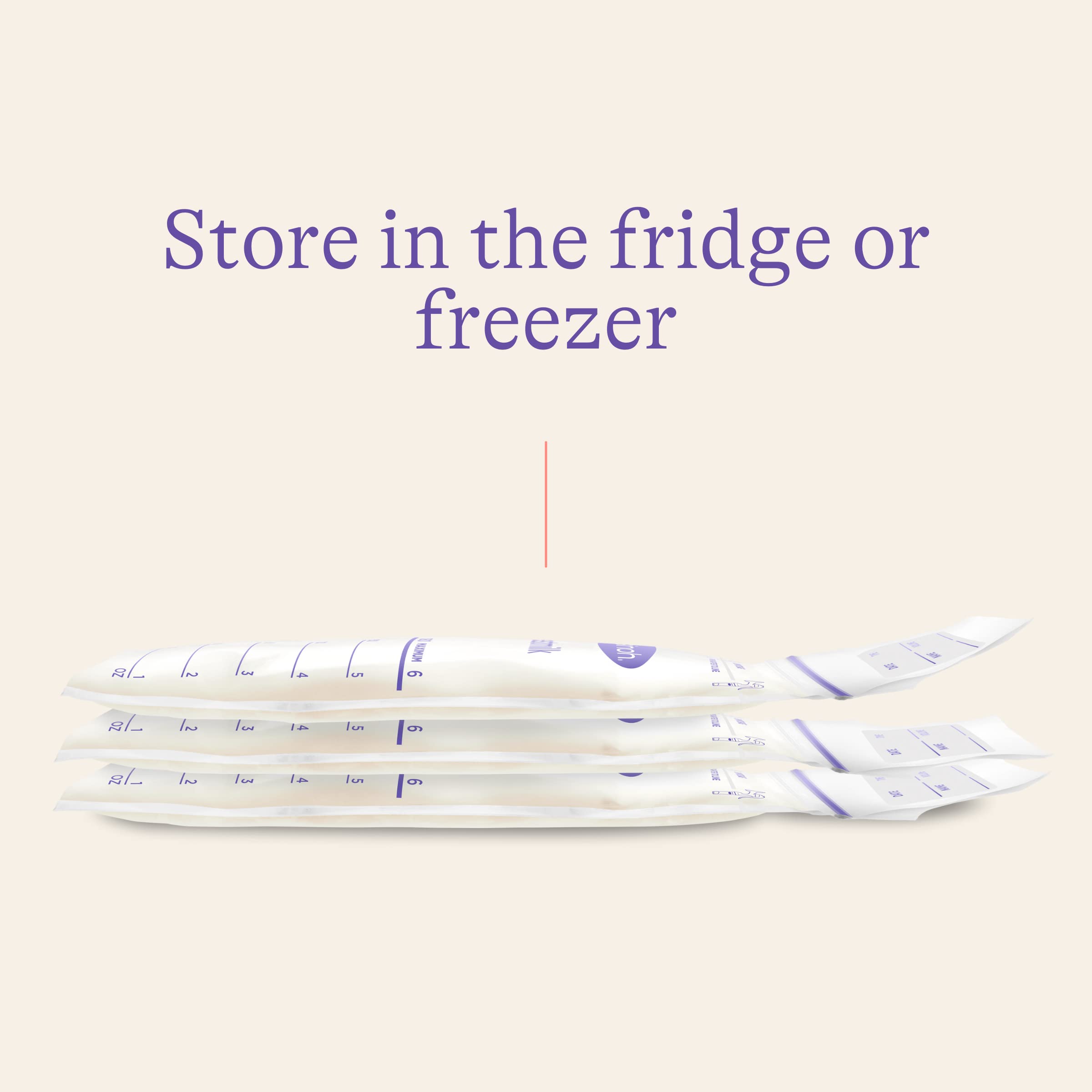 Lansinoh Breast Milk Storage Bags - 50 Count | BPA-Free, Pre-Sterilized, Leak-Proof | Perfect for Pumping, Freezing & Organizing Breast Milk