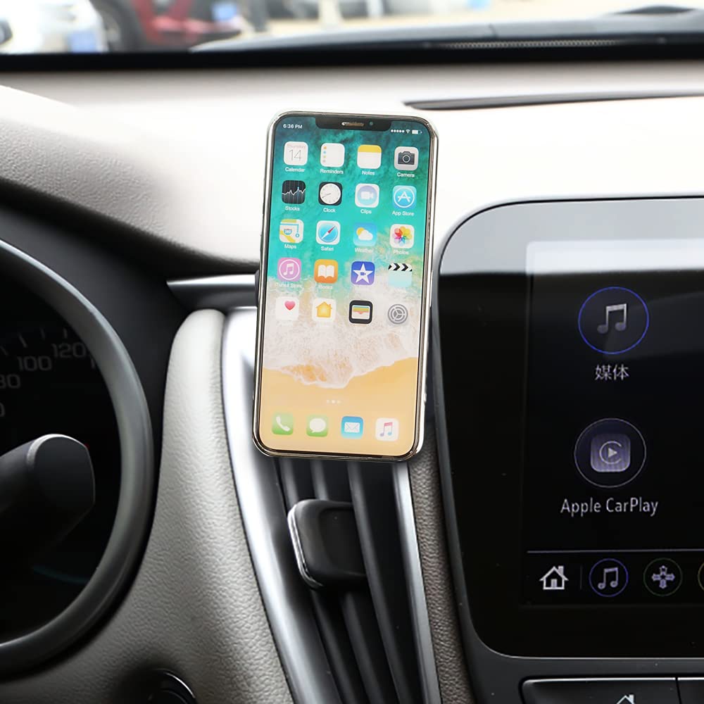 Magnetic Car Phone Holder for Chevrolet Malibu 2016-2024 - 360° Rotating Hands-Free Air Vent & Dashboard Mount Compatible with 4-6.7 Inch Smartphones - Perfect for Safe Driving & GPS Navigation