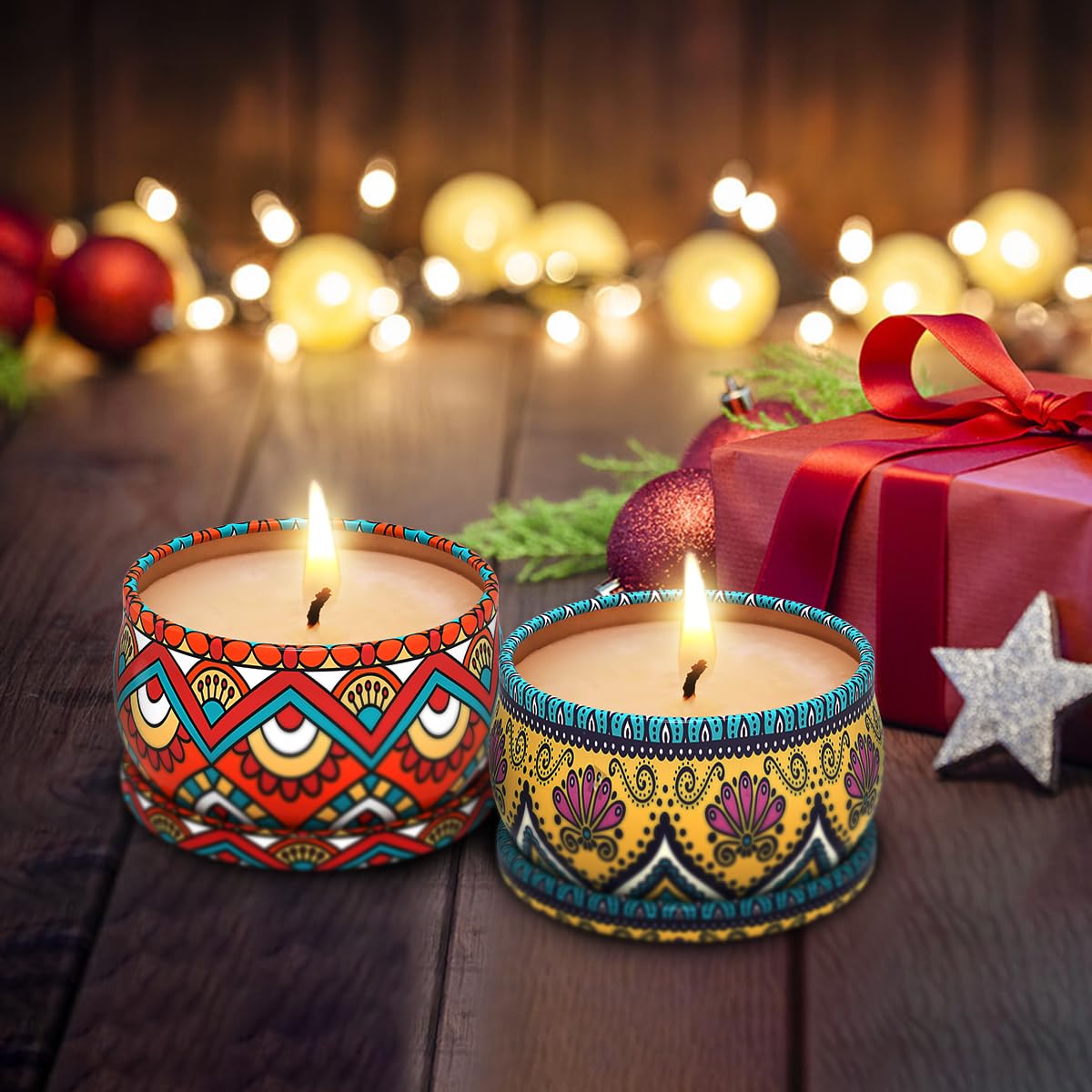 3 Pack Scented Soy Wax Candles - Aromatherapy Stress Relief, Relaxing Gifts for Women, Perfect for Thanksgiving, Christmas, Housewarming & Birthday - Ideal for Home Spa, Yoga, Meditation & Romantic Dinners