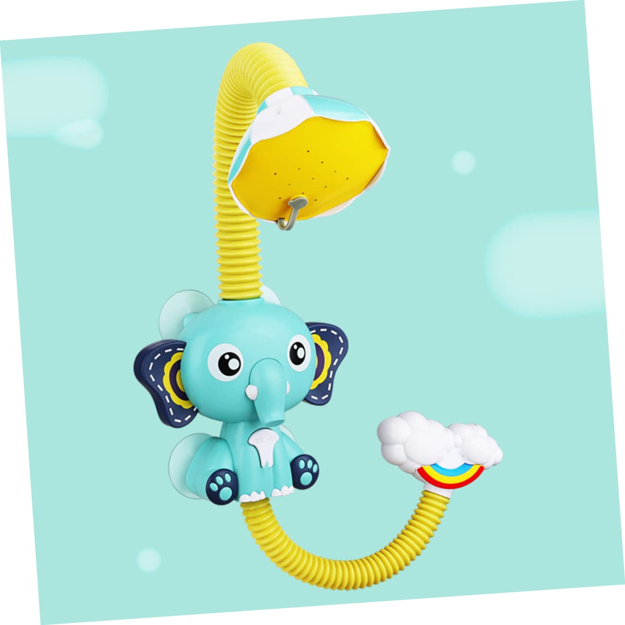 FAVOMOTO 3-Pack Elephant Shower Spray Toys - Fun Bath Time Sprayer for Kids, Water Splash Bathtub Toys for Toddlers (BPA-Free Plastic) - Perfect for Baby Bath Time, Pool Parties & Outdoor Water Play