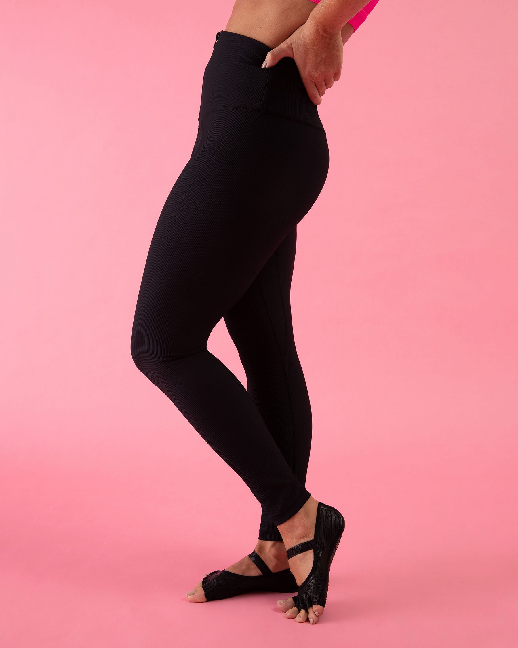Bloch Play Zip 7/8 Leggings for Women - Stretch Dance Pants with Side Zipper - Perfect for Ballet, Yoga & Workout