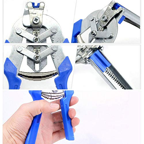 Heavy Duty Hog Ring Plier Tool Kit with 600 M Clips & Staples - Poultry Cage Wire Fencing Tool for Chicken Coop, Bird Aviary, and Animal Pen Construction