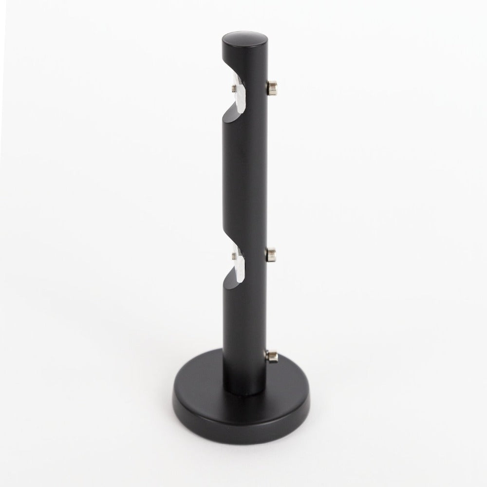 Heavy Duty Channel Track Double Wall Bracket for Round Rods - Sturdy Metal Mounting Bracket for Curtains, Blinds, and Room Dividers - Perfect for Home, Office, and Commercial Spaces