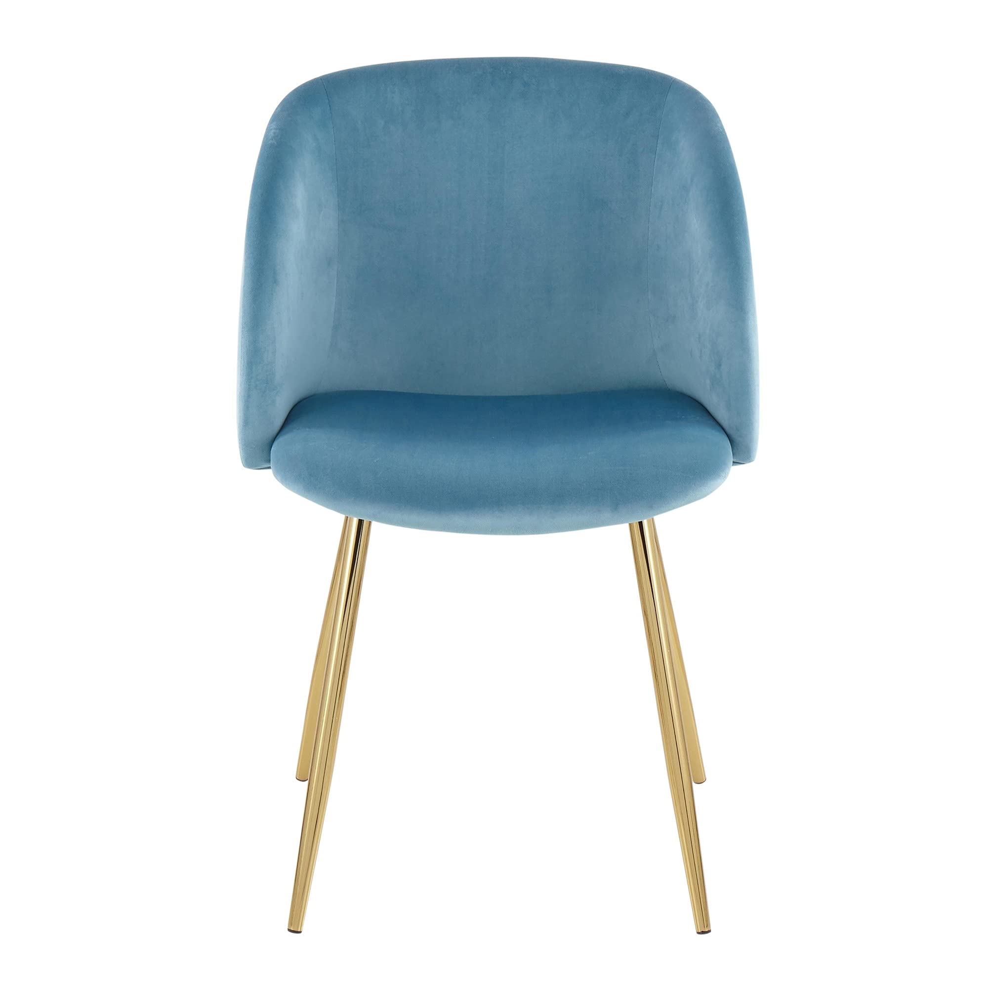 LumiSource Fran Upholstered Dining Chairs Set of 2 - Modern Contemporary Kitchen Chairs for Dining Table | Perfect for Home, Restaurant & Office Use