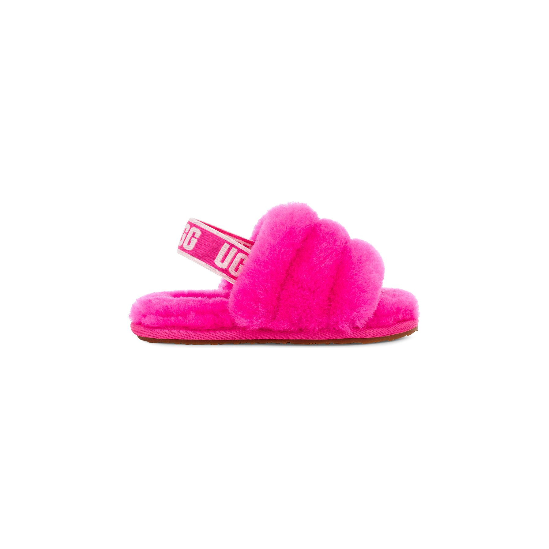 UGG Toddler's Fluff Yeah Slide Slippers - Rock Rose Color, Soft & Cozy Indoor/Outdoor Slides for Kids, Perfect for Playtime, Lounging & Errands