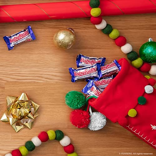 Baby Ruth Fun Size Chocolate Bars - Bulk Snack Candy for Parties & Gifts