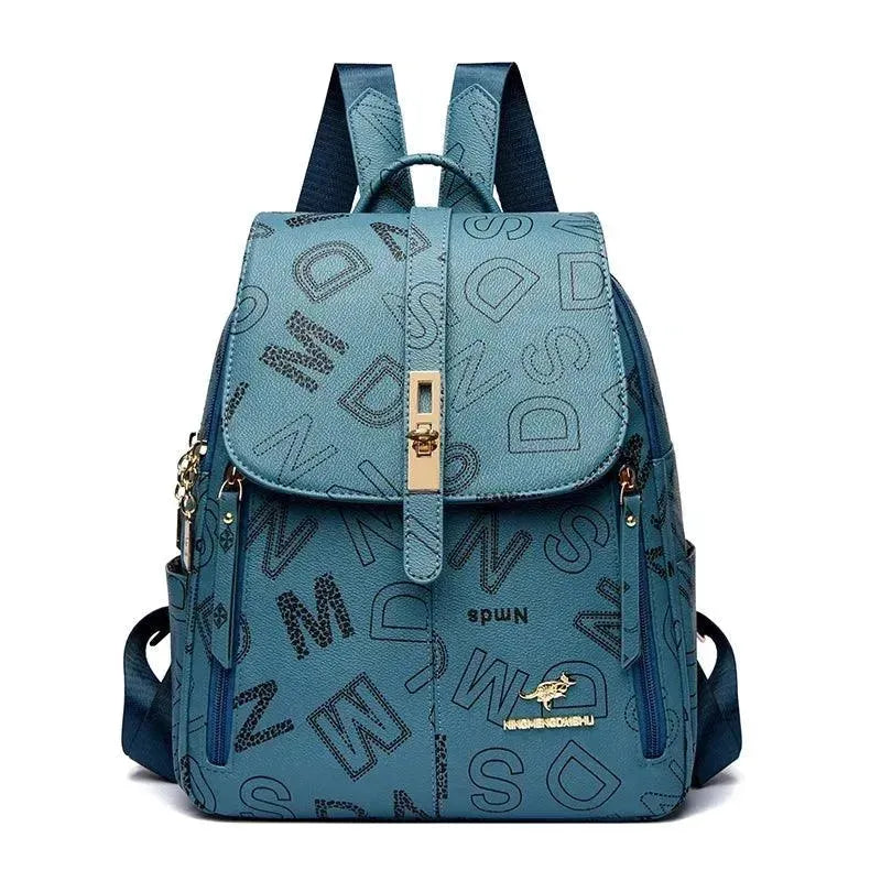 Premium Soft Leather Women's Shoulder Backpack - Stylish & Durable Handbag for Work, Travel & Everyday Use