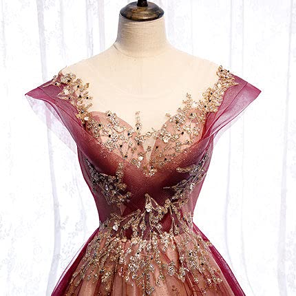 Elegant Women's Glitter Formal Evening Gown - Prom, Celebrity Party, Sweet 16 Ball Dress for Special Occasions | Perfect for Homecoming, Quinceañera & Black Tie Events