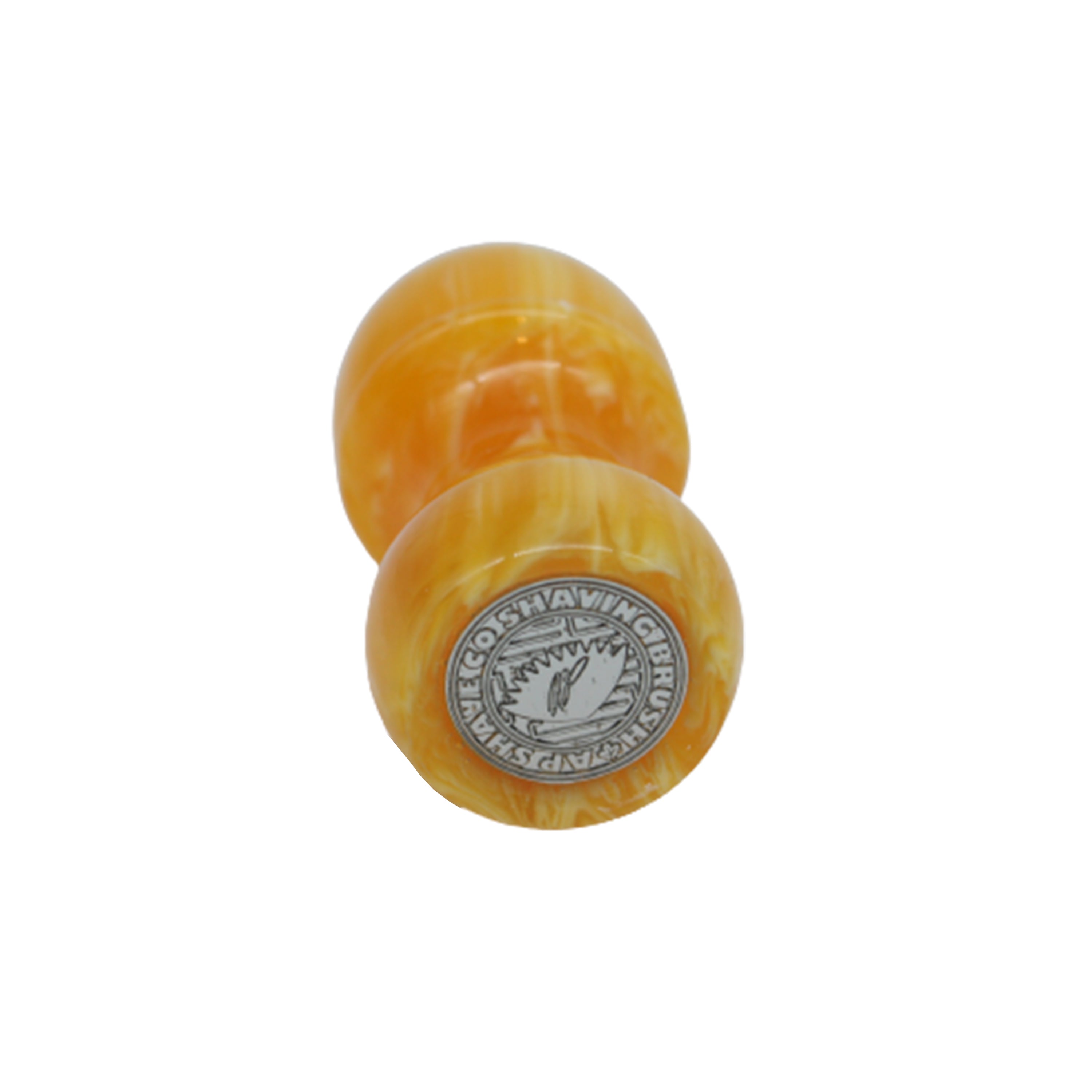 Premium Amber Handcrafted Shaving Brush Handle for Wet Shaving - Fits 24mm & 26mm Knots - Perfect for Traditional Barber Shaving & Luxury Grooming Gifts