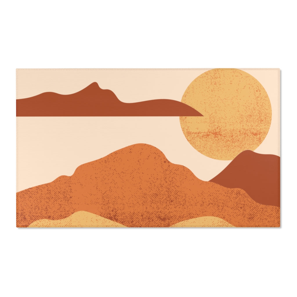 Rustic Midwest Area Rugs - Lightweight & Durable Floor Covering for Living Room, Bedroom, or Office Decor