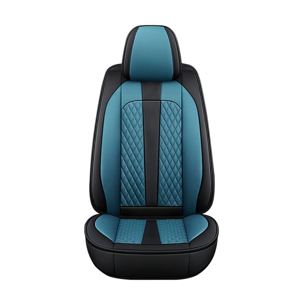 Premium PU Leather Front & Rear Seat Covers for Hyundai Santa Cruz - Waterproof, Comfortable & Stylish Black & Blue Design - Perfect for Daily Commute, Road Trips & Outdoor Adventures