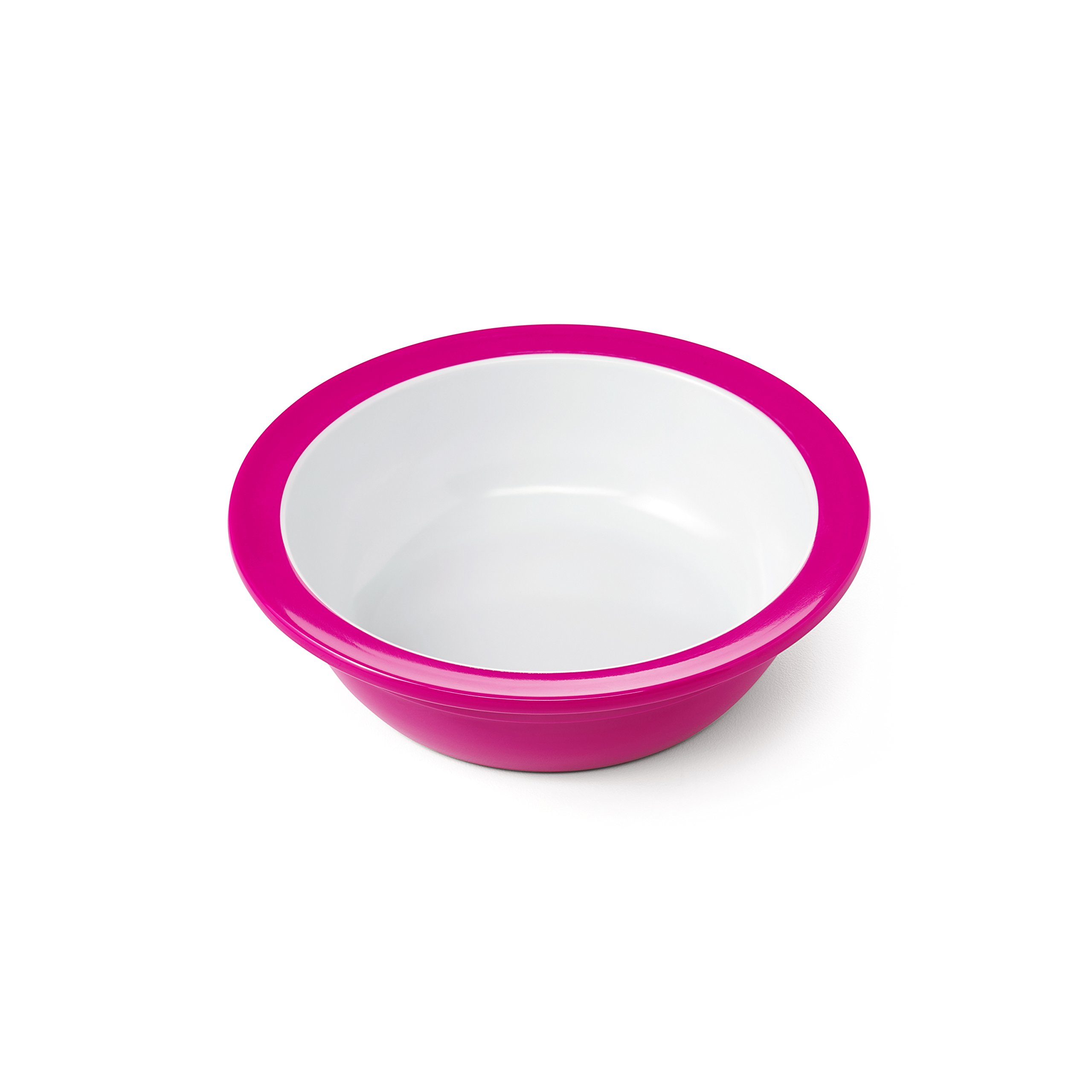 OXO Tot Melamine Bowl - BPA-Free, Durable & Dishwasher Safe Baby Feeding Bowl in Pink - Perfect for Toddlers, Kids & Baby-Led Weaning at Home or On-the-Go