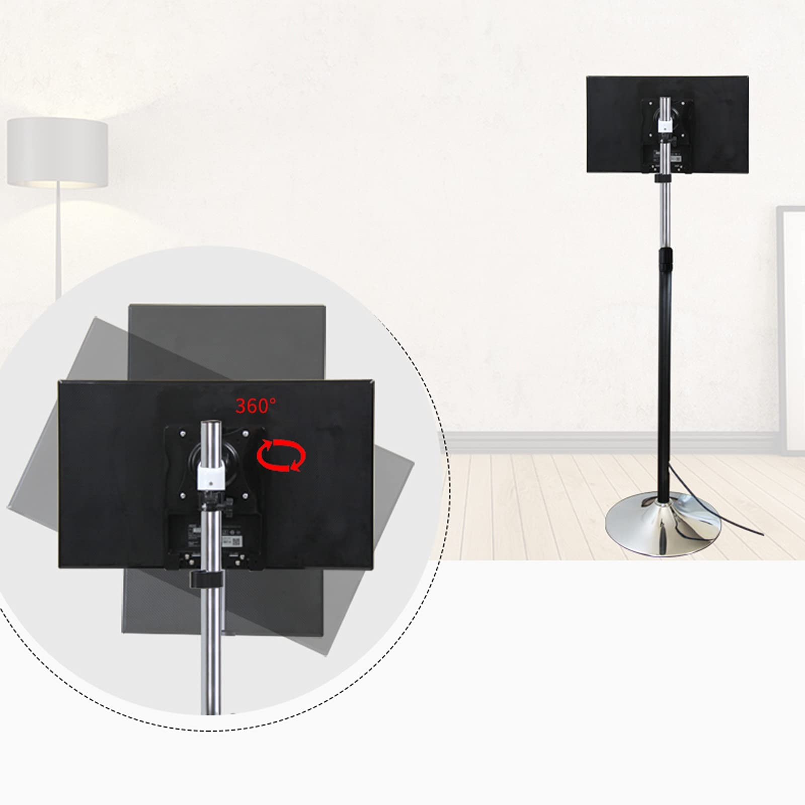 Adjustable Floor Standing Monitor Stand for 13