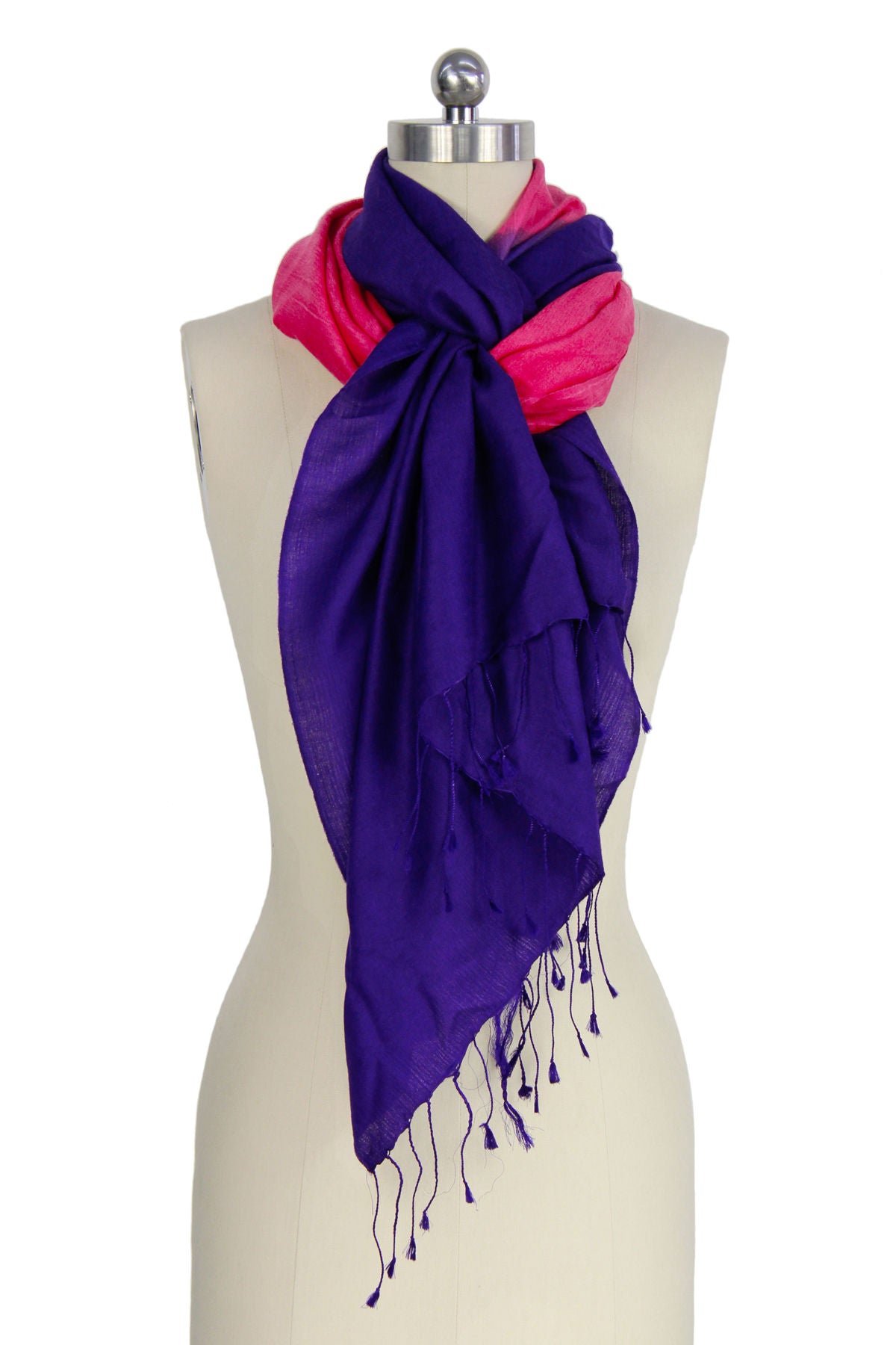 Arielle Summer Ombre Cashmere Pashmina Scarf - Soft & Lightweight Shawl Wrap for Women - Perfect for Travel, Beach & Evening Outfits