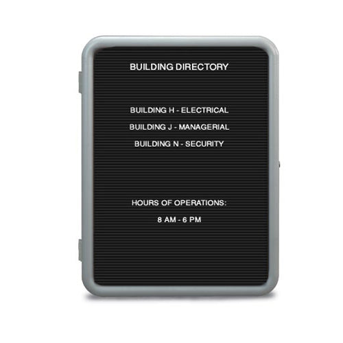 Affordable Enclosed Letter Board with Plastic Frame & Rounded Corners - 18x24 & 24x36 Sizes for Home, Office, or Classroom Organization