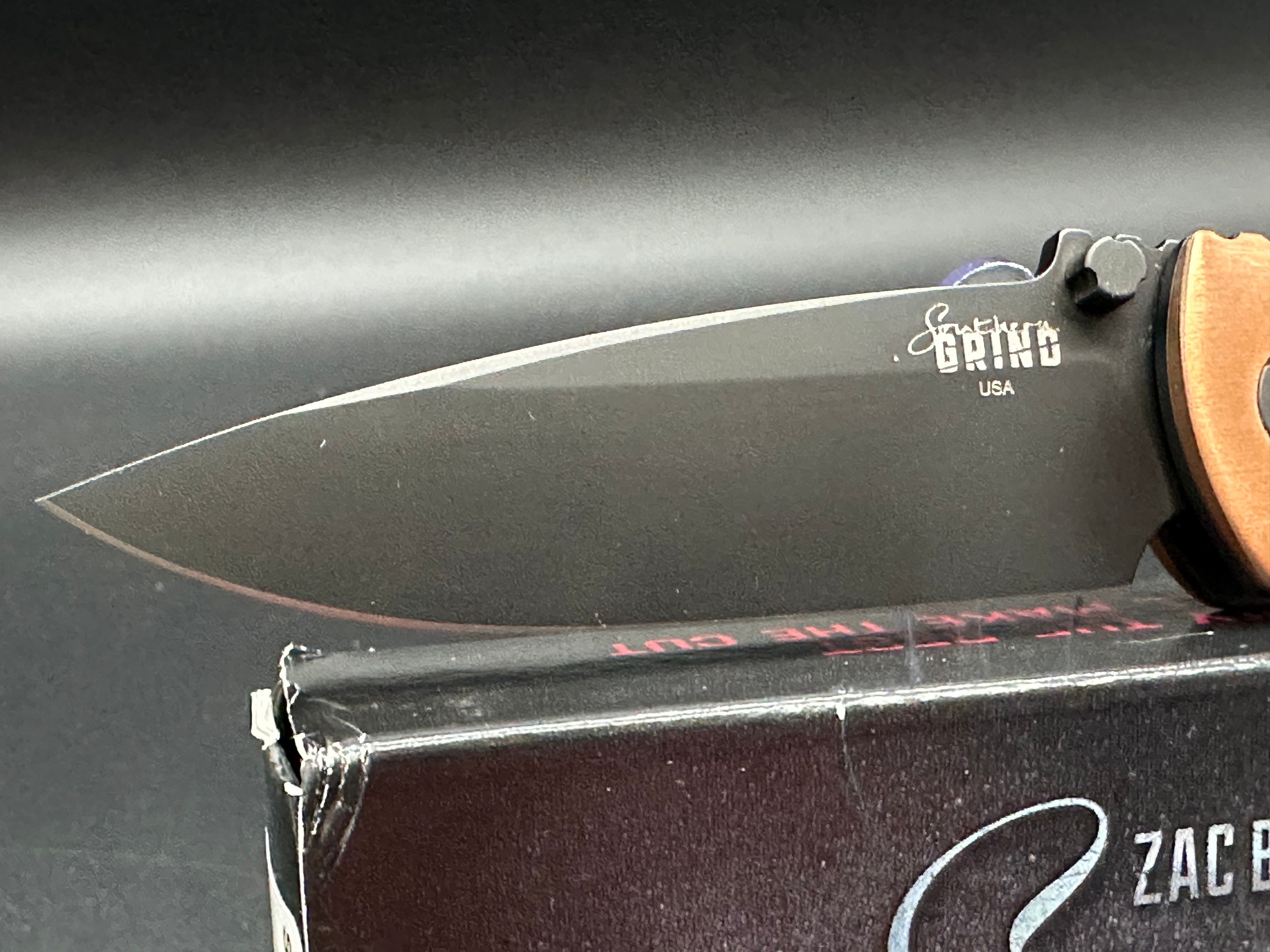 Southern Grind Spider Monkey Black Blade Folding Knife with Copper Handle - EDC, Camping, Survival & Outdoor Activities