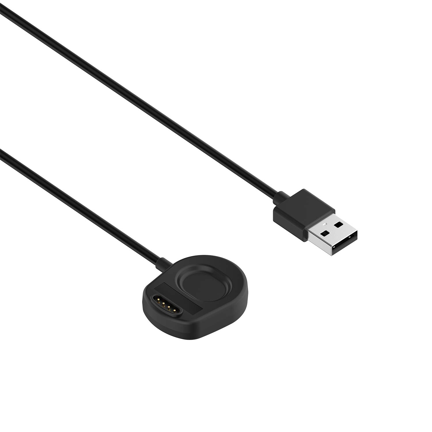 Suunto 7 Magnetic Charger Dock Replacement - 3.3FT USB Charging Cable (2 Pack Black) | Compatible with Suunto 7 Smartwatch | Perfect for Travel, Sports & Daily Use