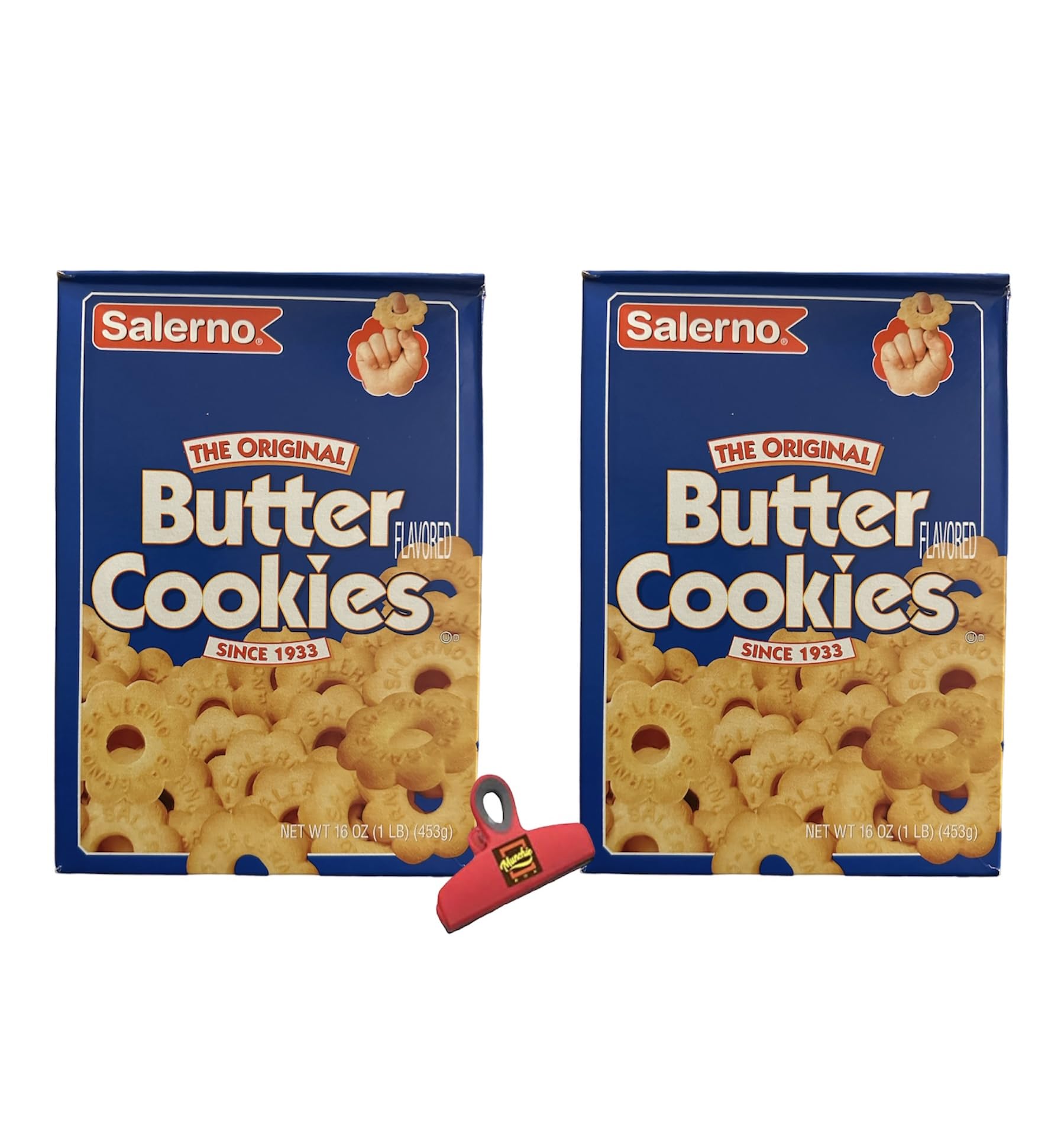 Salerno Butter Cookies - 2 Pack (16 Oz Each) | Delicious Snacks for Parties, Gifts & Office Treats | Premium Munchie Box Curations