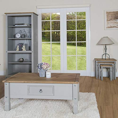 5-Shelf Wood Bookcase in Corona Gray - Stylish Storage for Home, Office & Library - Perfect for Organizing Books, Decor & Essentials