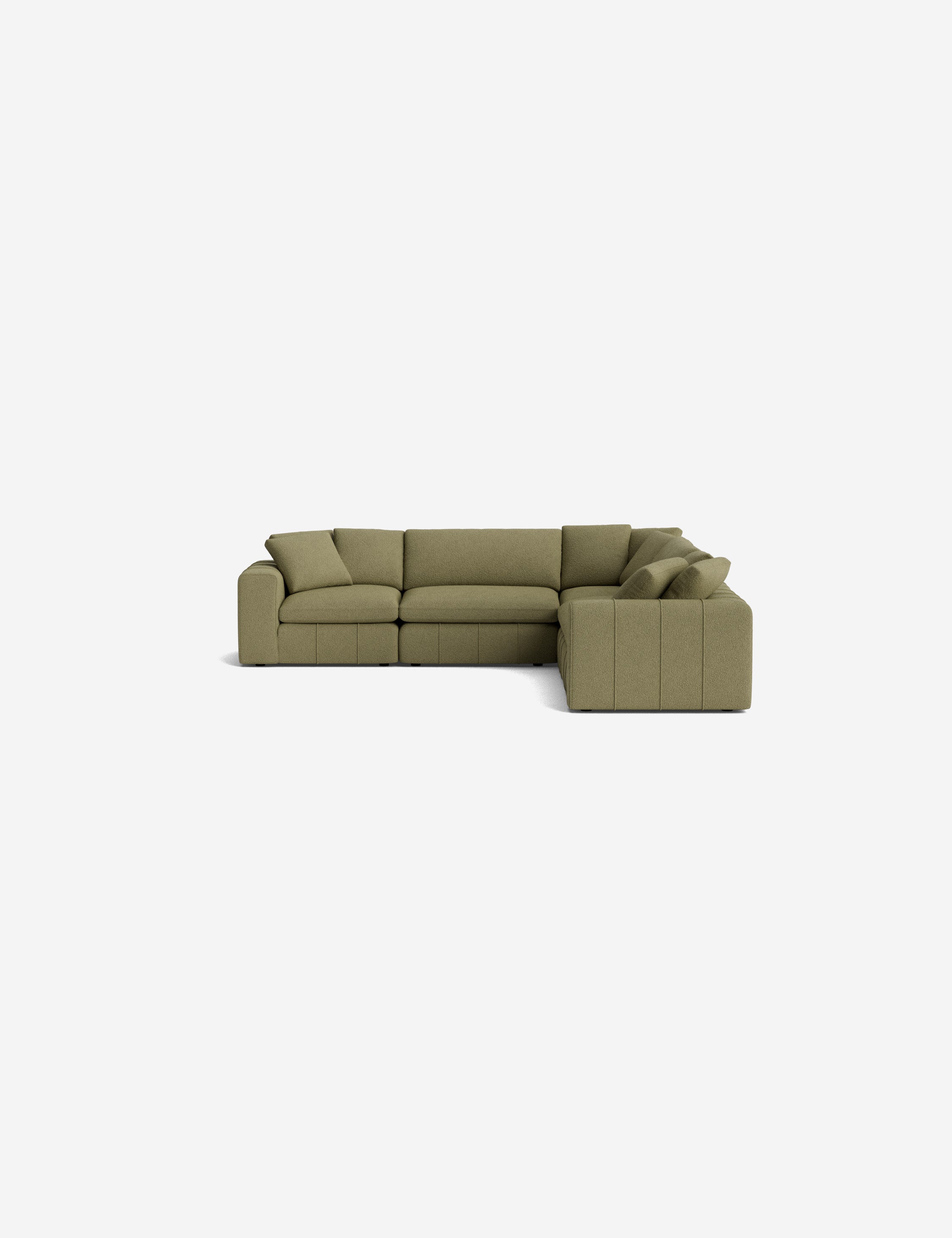 Capella Modular Corner Sectional Sofa - Modern L-Shaped Couch for Living Room, Home Theater & Lounge Areas | Customizable Comfortable Furniture