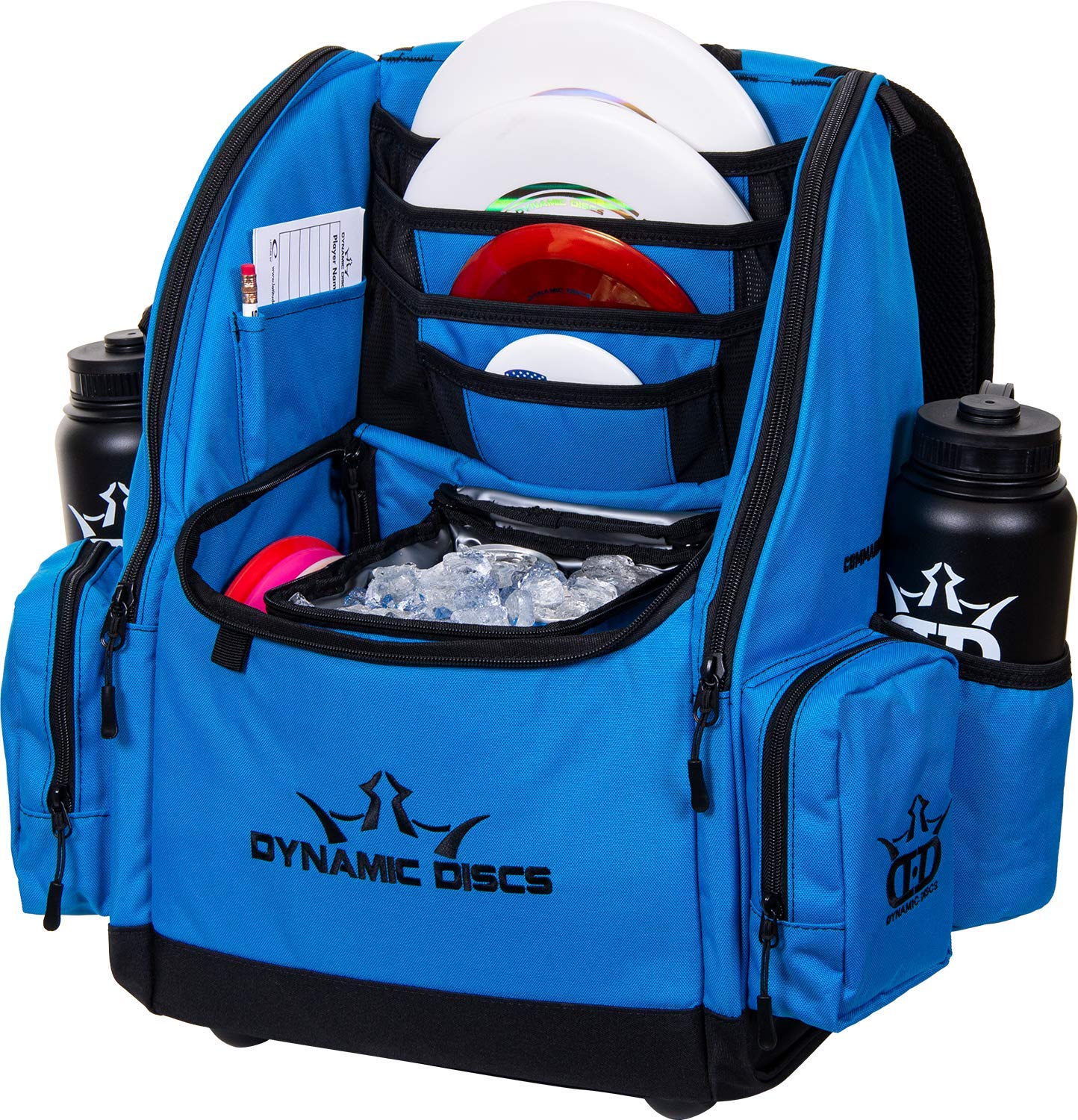 Dynamic Discs Commander Backpack - 20 Disc Capacity Disc Golf Bag with 2 Deep Storage Pockets & Water Bottle Holders | Durable Frisbee Golf Backpack for Tournaments, Practice & Outdoor Adventures