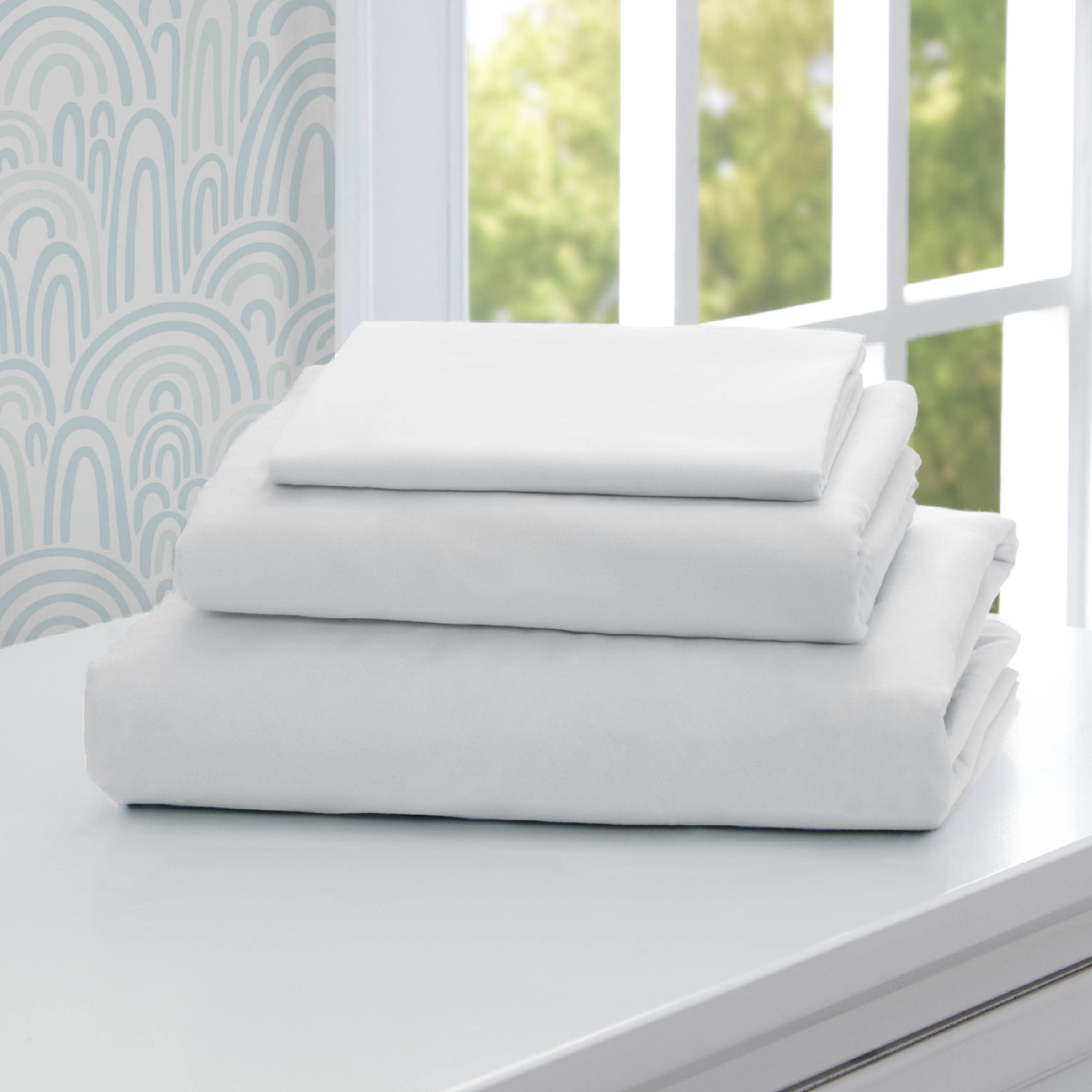 3 Piece Twin Sheet Set - Soft & Breathable 100% Cotton Bed Sheets for Kids & Teens - Perfect for Dorm, Bedroom, and Sleepovers